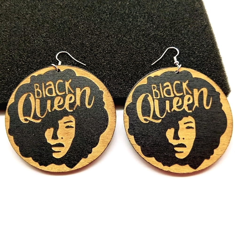 BLACK QUEEN Silhouette Earrings